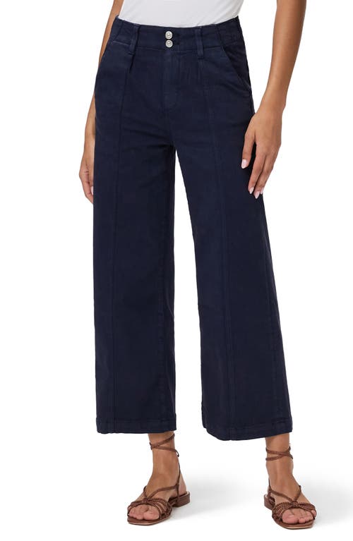 PAIGE Brooklyn High Waist Crop Wide Leg Pants in Vintage Cosmic Navy