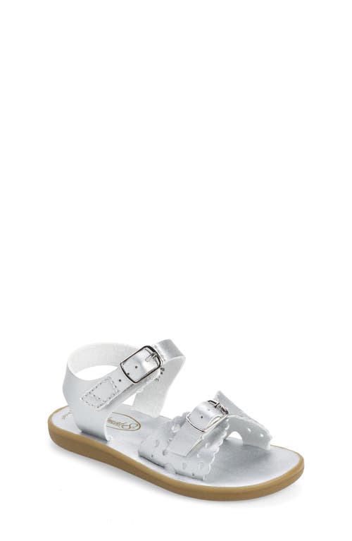 Footmates Eco-Ariel Waterproof Sandal in Silver Micro