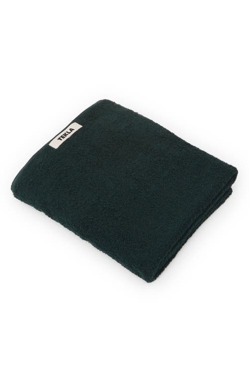 Tekla Organic Cotton Bath Towel in Forest Green
