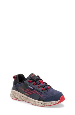 Saucony Wind Shield Water Repellent Sneaker in Navy/Red