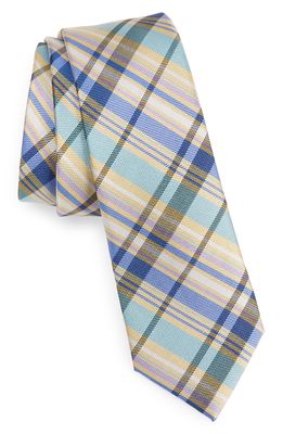 Nordstrom Kids' Erra Plaid Silk Tie in Yellow