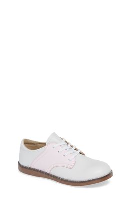 Footmates Cheer Oxford in White/Rose
