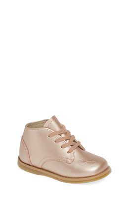 Footmates Tammy Bootie in Rose Gold Metallic
