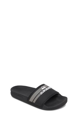 Quiksilver Rivi Sport Slide in Black/Grey/Black