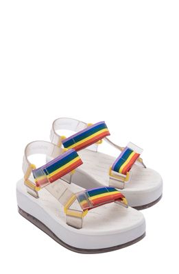 Melissa Papete Rider II Platform Sandal in Beige/Beige