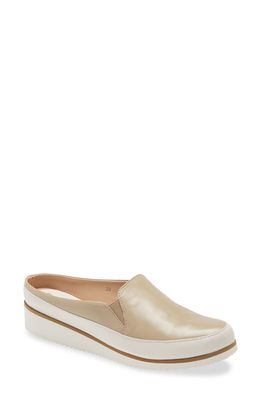 Ron White Natalie Water Resistant Wedge Mule in Nude Nappa