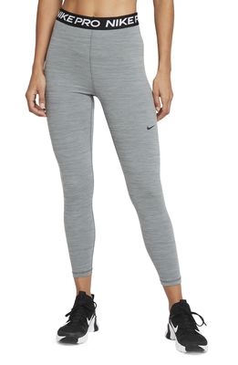 Nike Pro 365 High Waist 7/8 Leggings in Smoke Grey/Heather/Black