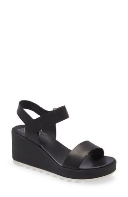 SOREL Cameron Wedge Sandal in Black