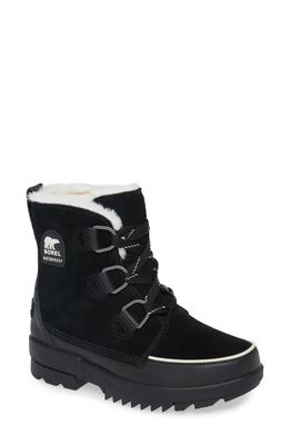 SOREL Tivoli IV Waterproof Winter Boot in Black Suede