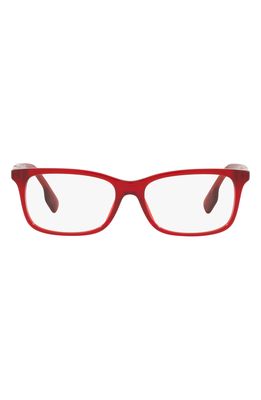 Burberry 52mm Rectangular Optical Frames in Red/Demo Lens