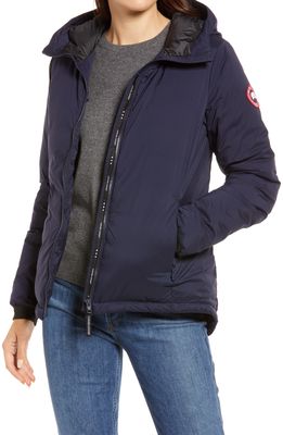 Canada Goose Camp Down Hooded Water Resistant Jacket in Atlantic Navy