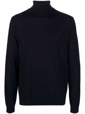 Woolrich fine-knit roll-neck jumper - Blue
