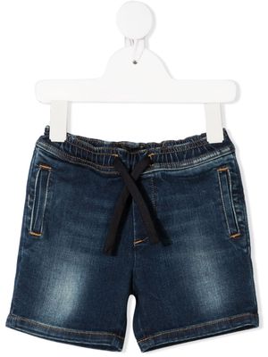 Dolce & Gabbana Kids drawstring denim shorts - Blue