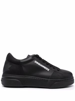 Dsquared2 leaf logo low-top sneakers - Black