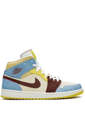 Jordan Air Jordan 1 Mid SE Maison Chateau Rouge fearless - Blue