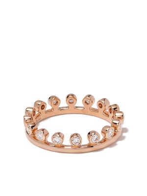 De Beers Jewellers 18kt rose gold Dewdrop diamond one line band