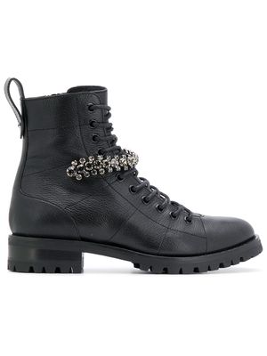 Jimmy Choo Cruz combat ankle boots - Black