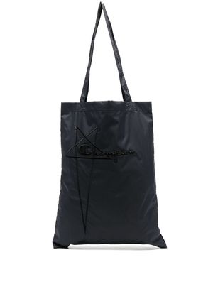 Rick Owens X Champion Shopper with logo - Black