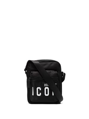 Dsquared2 Icon logo-print messenger bag - Black