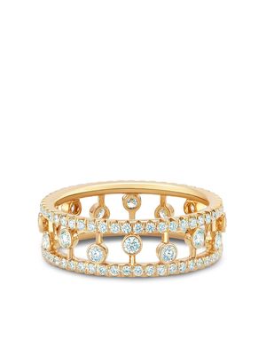 De Beers Jewellers 18kt yellow gold Dewdrop diamond band