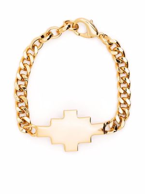 Marcelo Burlon County of Milan logo-plaque bracelet - Gold