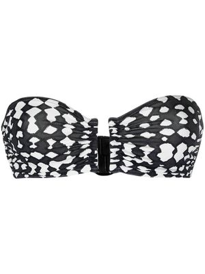 Eres Show bandeau bikini top - Black
