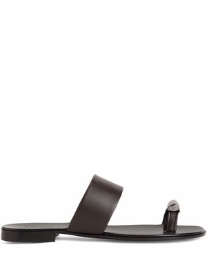Giuseppe Zanotti Norbert metal toe sandals - Brown