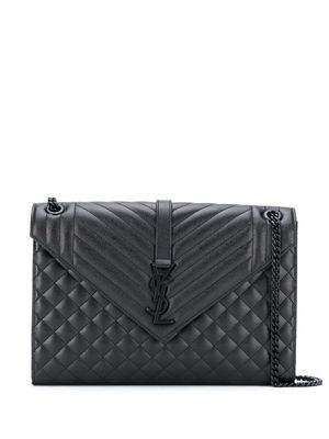 Saint Laurent Envelope quilted shoulder bag - Black