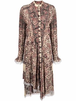 JW Anderson embellished asymmetric shirt dress - White
