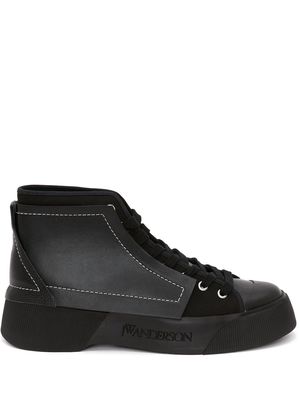 JW Anderson panelled high-top sneakers - Black