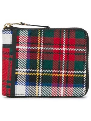 Comme Des Garçons Wallet Large Red Tartan Wallet
