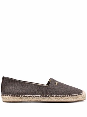 Michael Michael Kors April monogram espadrilles - Brown