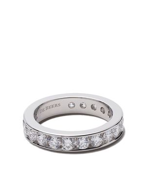 De Beers Jewellers Platinum Channel Set Full diamond eternity band