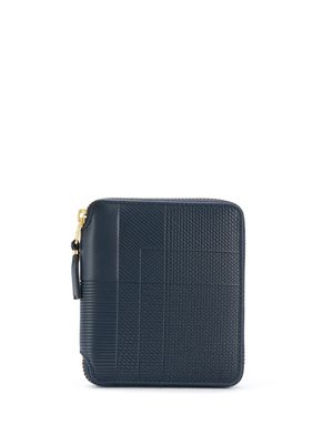 Comme Des Garçons Wallet line pattern wallet - Blue