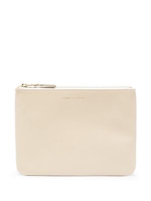 Comme Des Garçons Wallet logo-stamp wallet - Neutrals