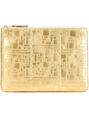 Comme Des Garçons Wallet 'Embossed Logo' purse - Metallic