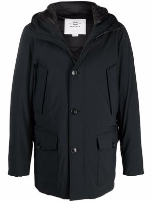 Woolrich padded down parka coat - Black