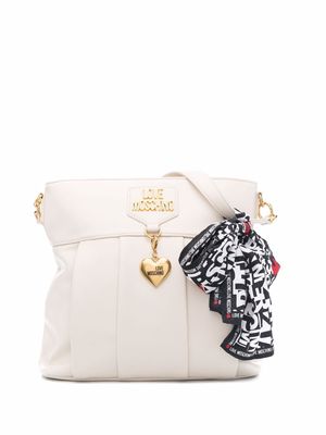 Love Moschino logo-lettering shoulder bag - White