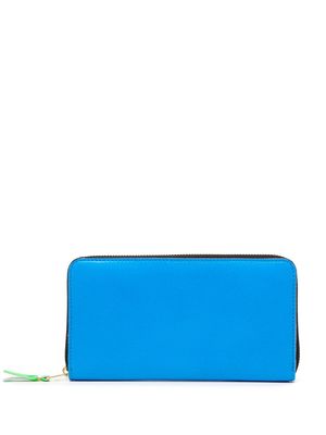 Comme Des Garçons Wallet zip-around leather wallet - Blue