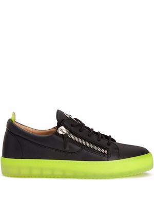 Giuseppe Zanotti Frankie leather low-top sneakers - Black