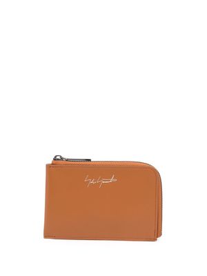 Discord Yohji Yamamoto embossed logo wallet - Brown