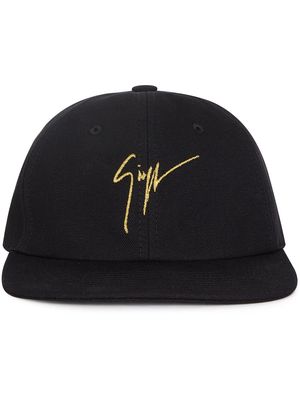 Giuseppe Zanotti logo embroidered baseball cap - Black