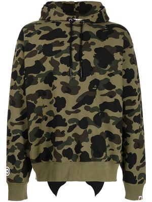 A BATHING APE® 1st Camo Shark zipped hoodie - Green