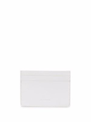 Jil Sander logo stamp cardholder - White
