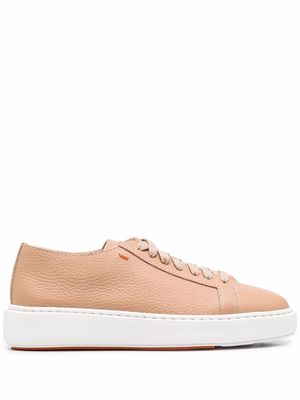 Santoni pebbled-texture sneakers - Neutrals