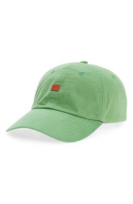 Acne Studios Cunov Fade Face Baseball Cap in Green