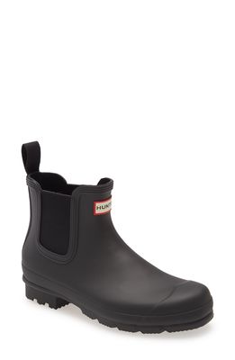 Hunter Original Waterproof Chelsea Rain Boot in Black