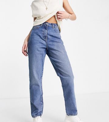 COLLUSION x006 mom jean in mid wash blue-Blues
