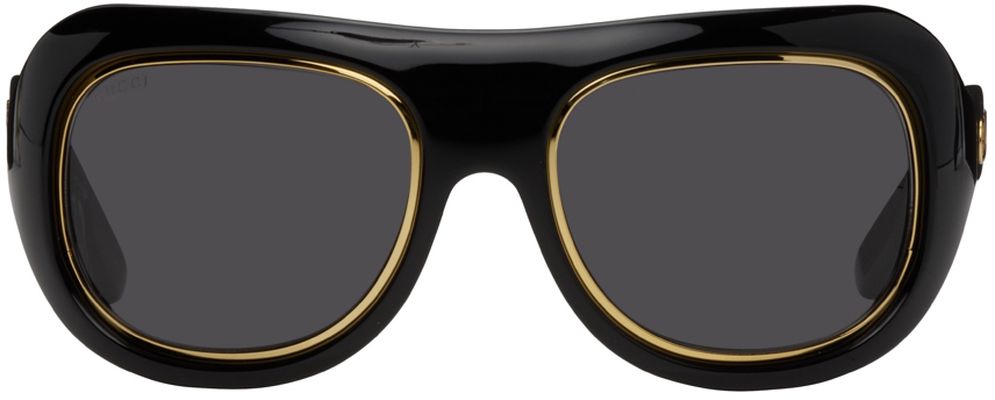 Gucci Black Navigator Sunglasses