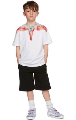 Marcelo Burlon County of Milan Kids White Watercolor Wings T-Shirt
